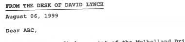 From The Desk of David Lynch